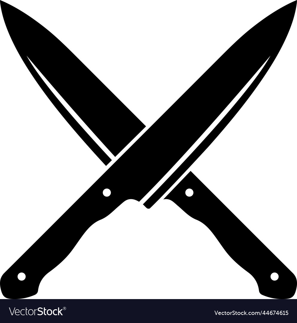 Chef knives kitchen knife restaurant tool cutlery Vector Image