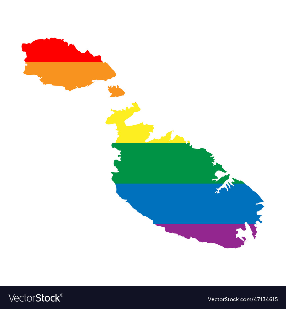 Malta rainbow map