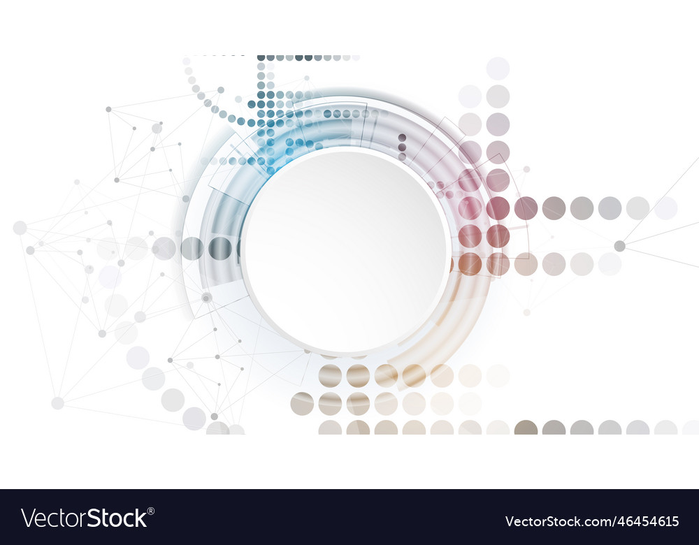 Neural network concept connected cells with links vector image Neural network concept connected cells with links