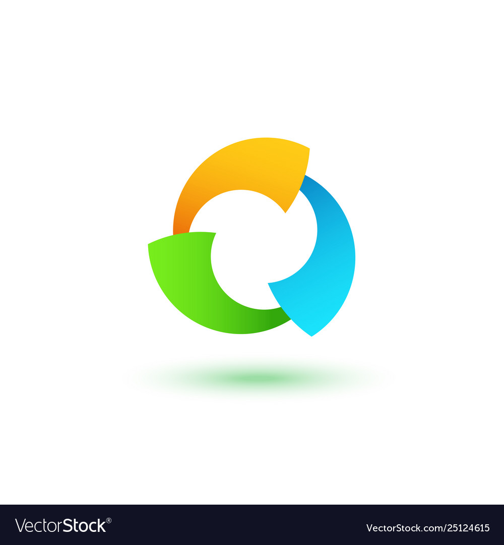 Technology logo graphic geometric tech Royalty Free Vector