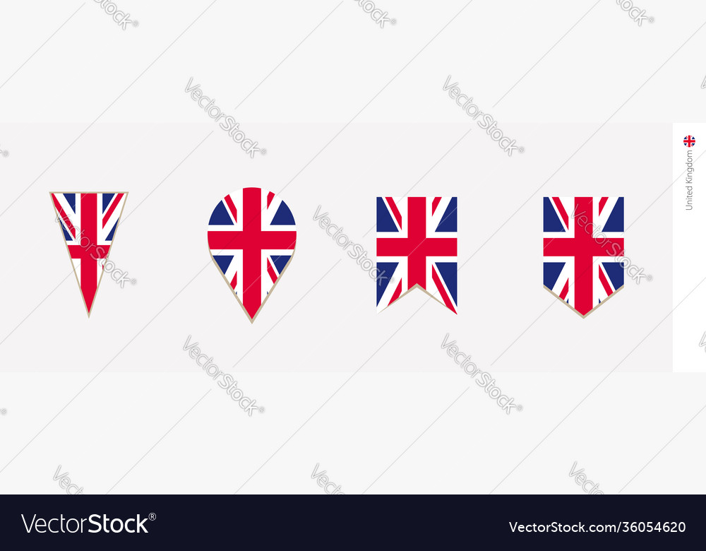 United kingdom flag in vertical design