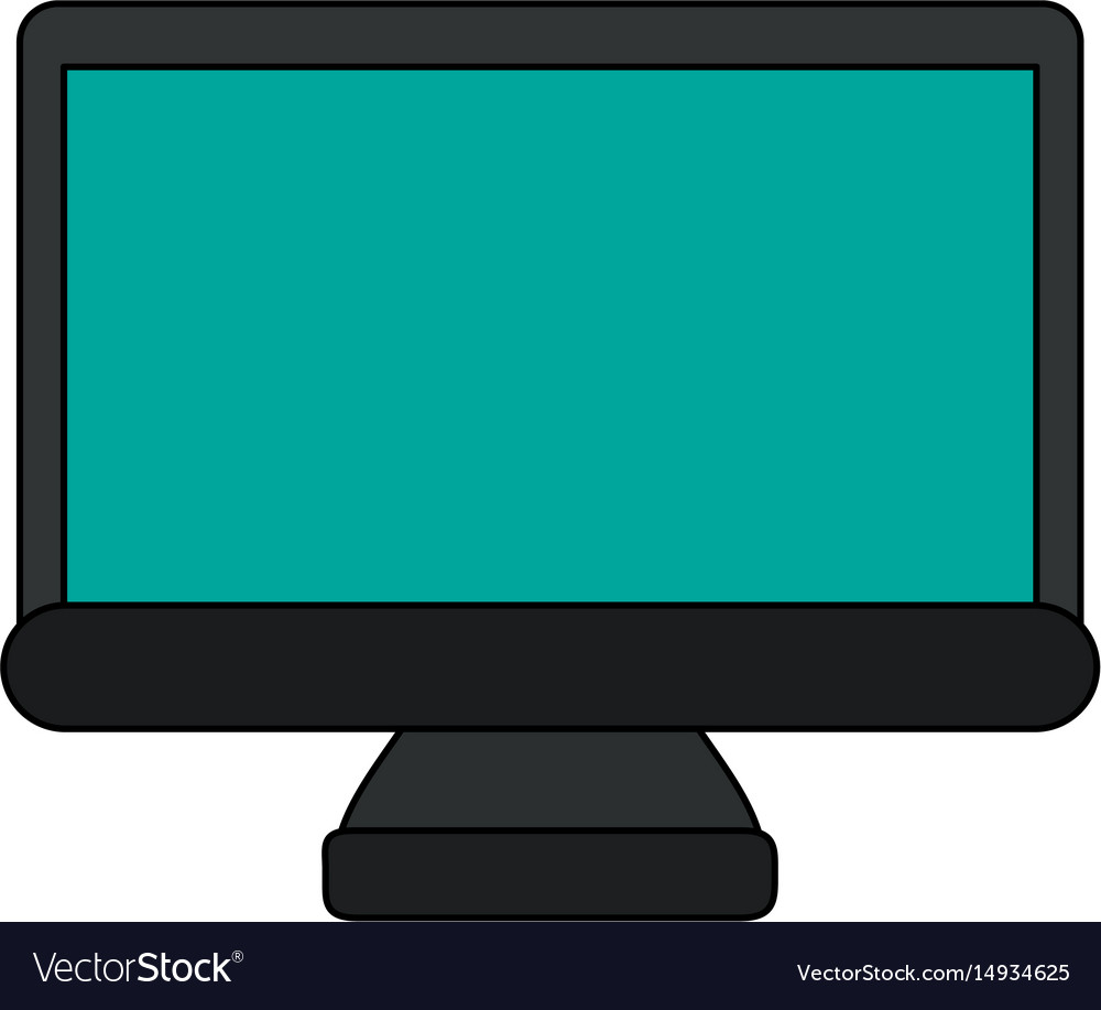 White background with color lcd monitor