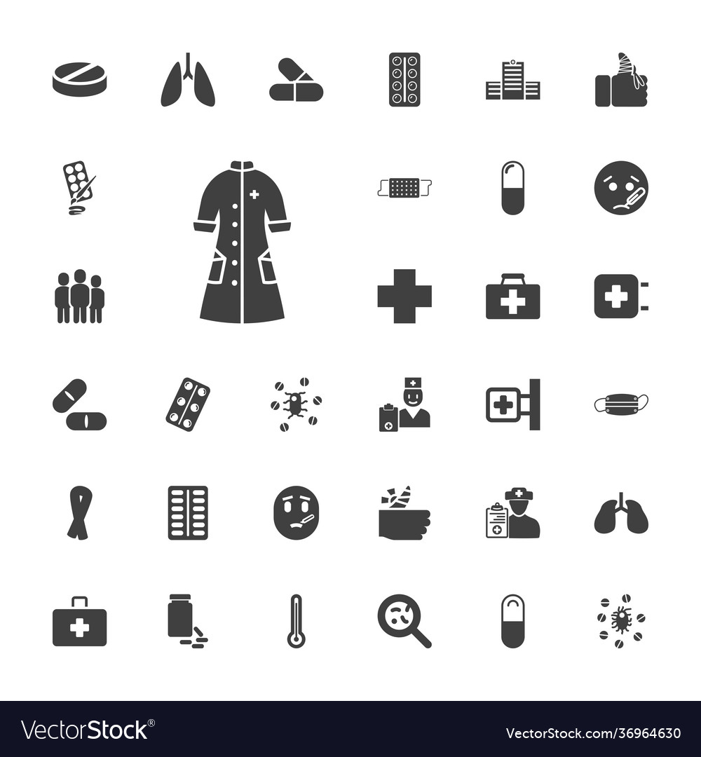 33 illness icons