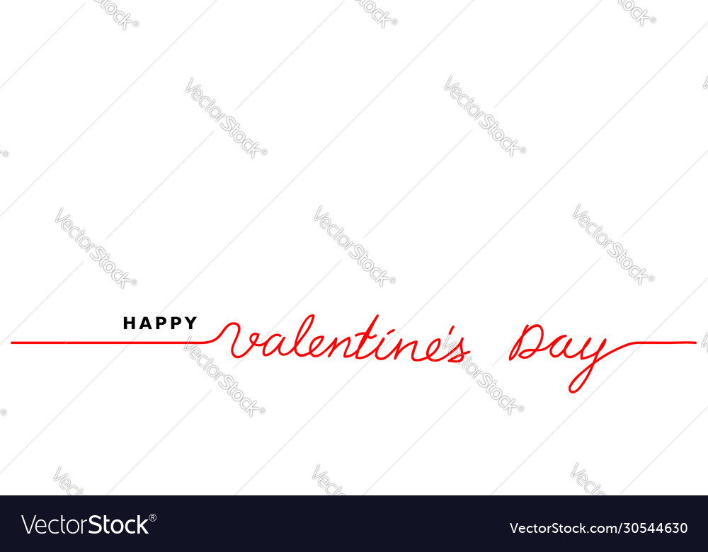 Happy valentine s day minimal lettering