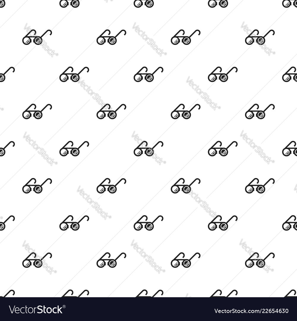 Round glasses pattern seamless Royalty Free Vector Image