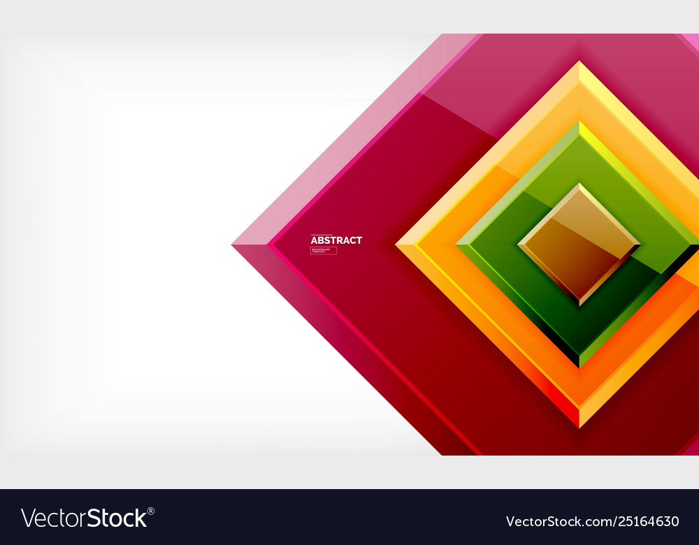 Square abstract background glossy geometric