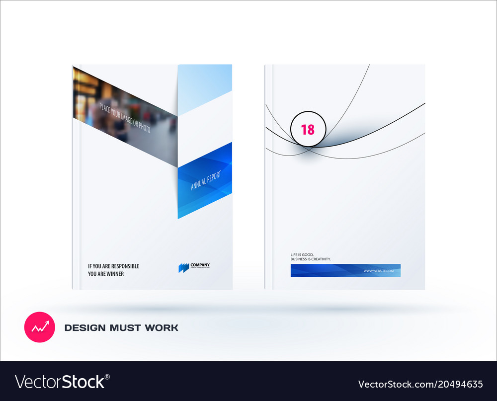 Business set of design brochure abstract annual