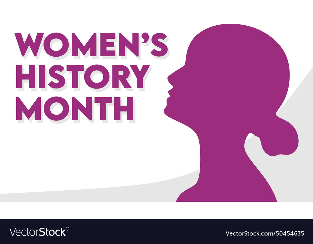 Celebrate Womens History Month March 2024 Vector Image 2105