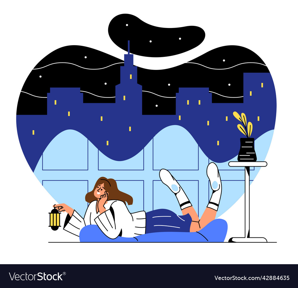 Collection of dreaming people Royalty Free Vector Image