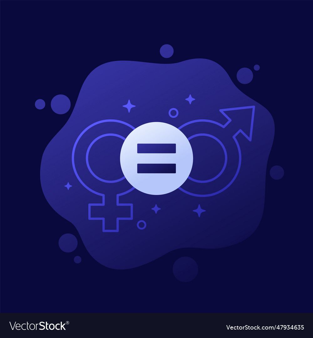 Gender equity or equality design Royalty Free Vector Image