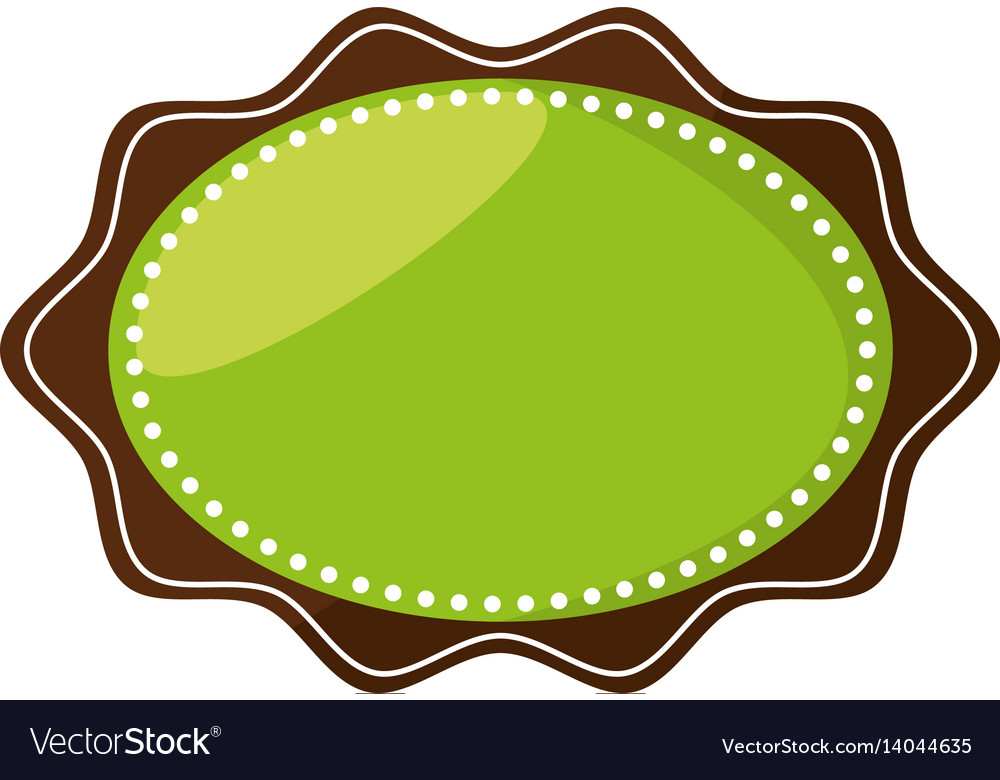 Organic label emblem template image