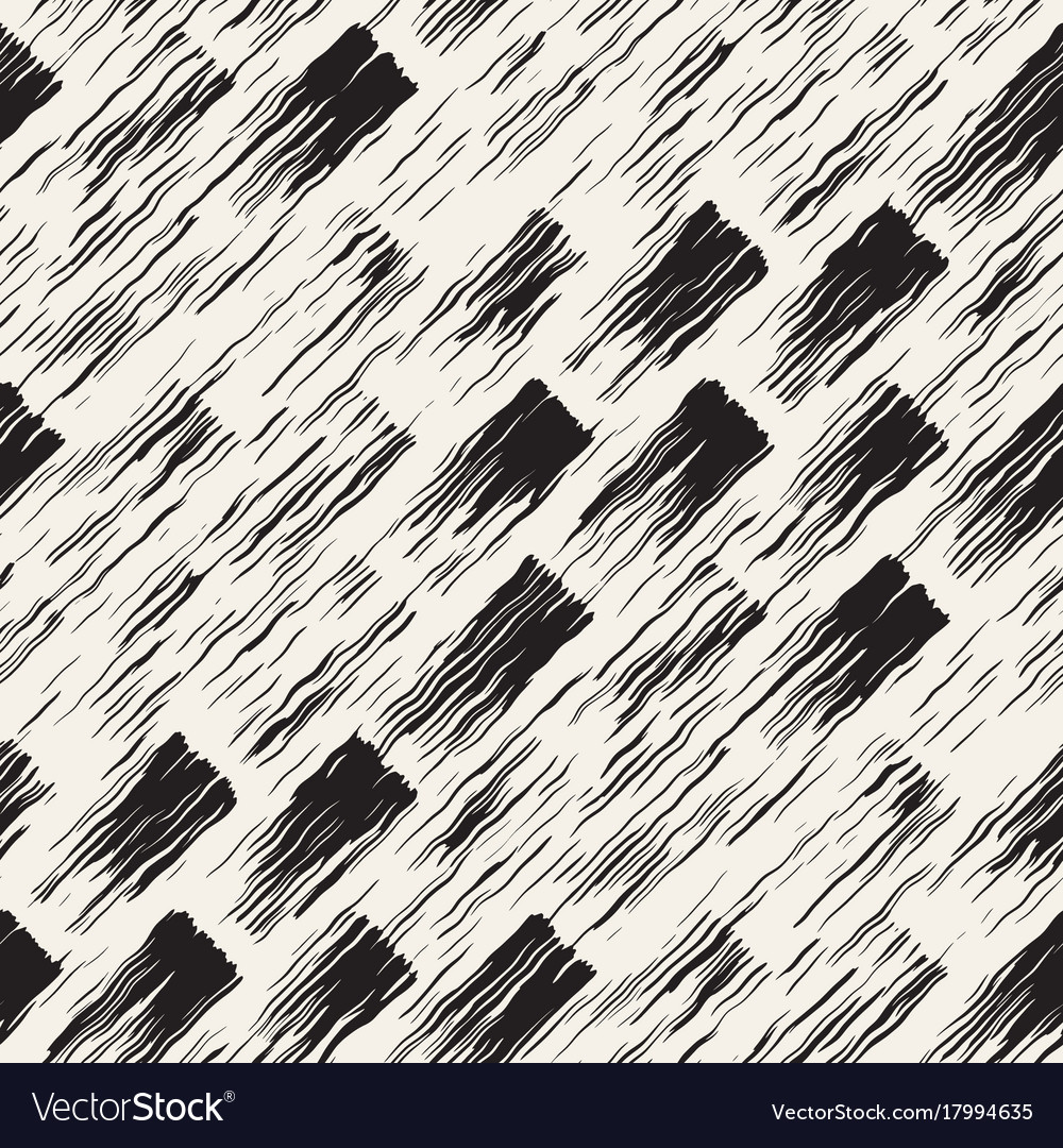 Seamless pattern with brush stripes Royalty Free Vector