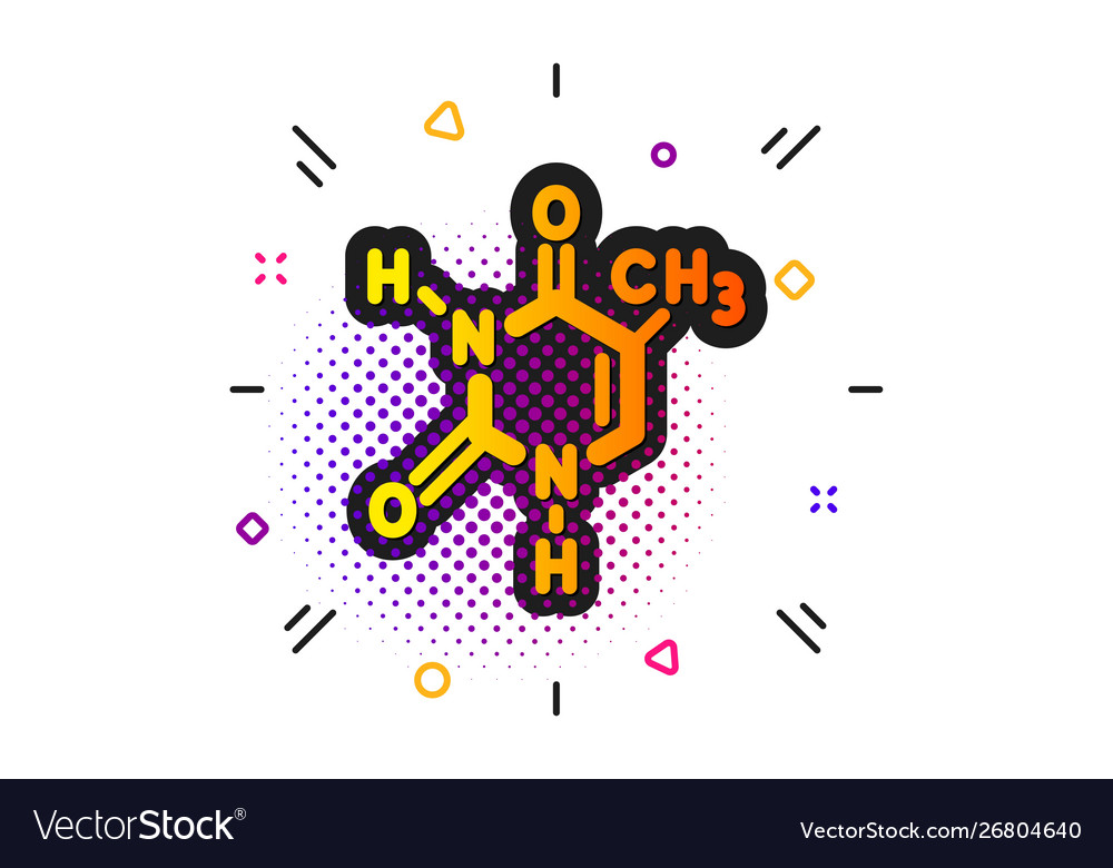 Chemical formula icon chemistry lab sign