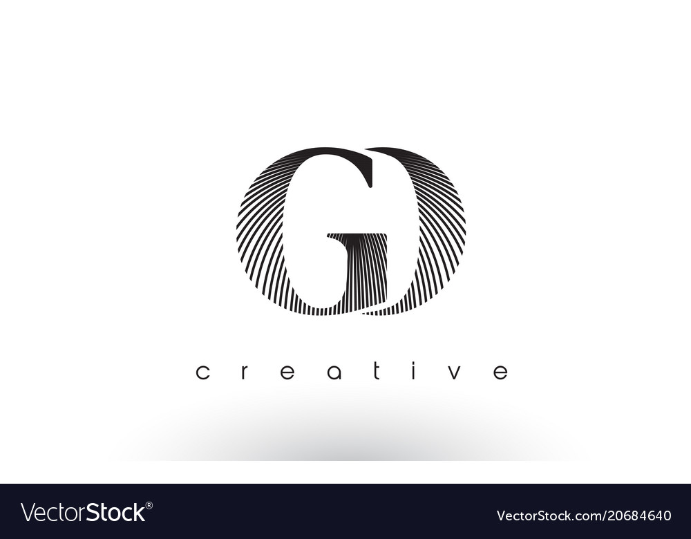 Go logo design with multiple lines and black