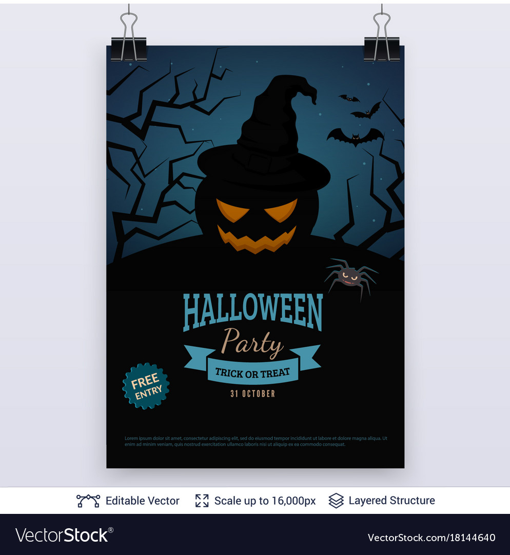 Halloween party poster