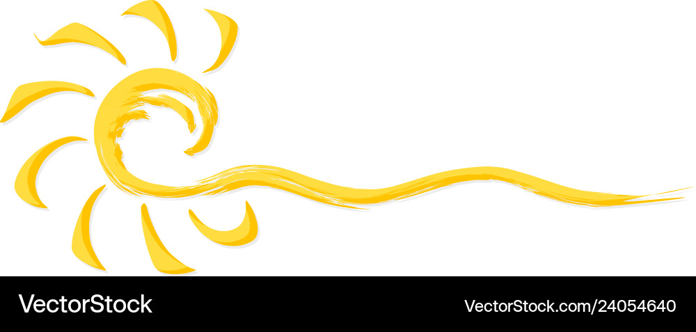 Sun logo Royalty Free Vector Image - VectorStock