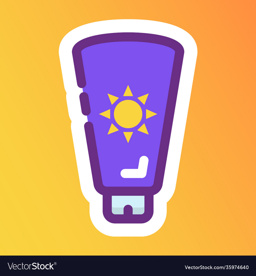 Sunblock Royalty Free Vector Image - VectorStock