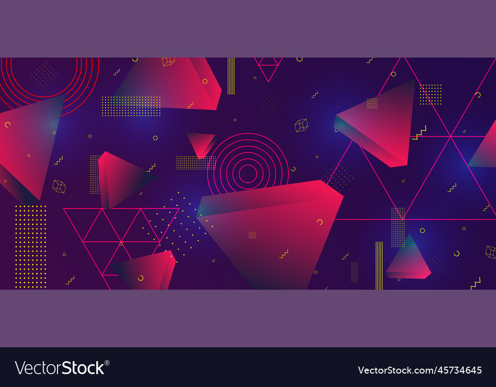 3d triangular minimal abstract background design vector image 3d triangular minimal abstract background design