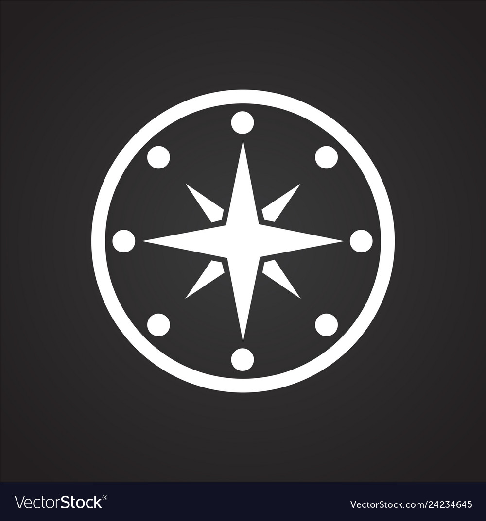 Compass-Symbol auf Hintergrund für Grafik und Web