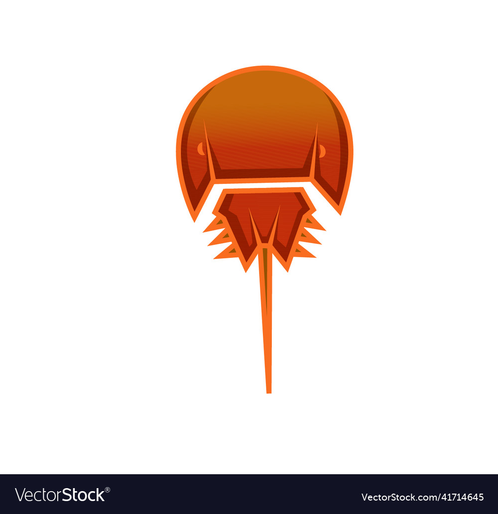 Horseshoe crab Royalty Free Vector Image VectorStock