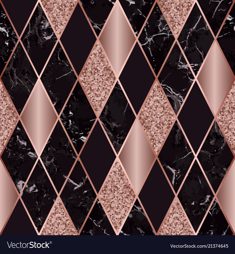 Marble luxury geometric seamless pattern Vector Image