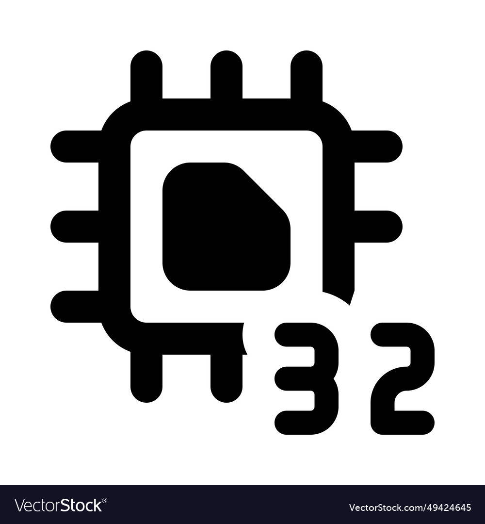 Processing unit with a 32-bit data capacity