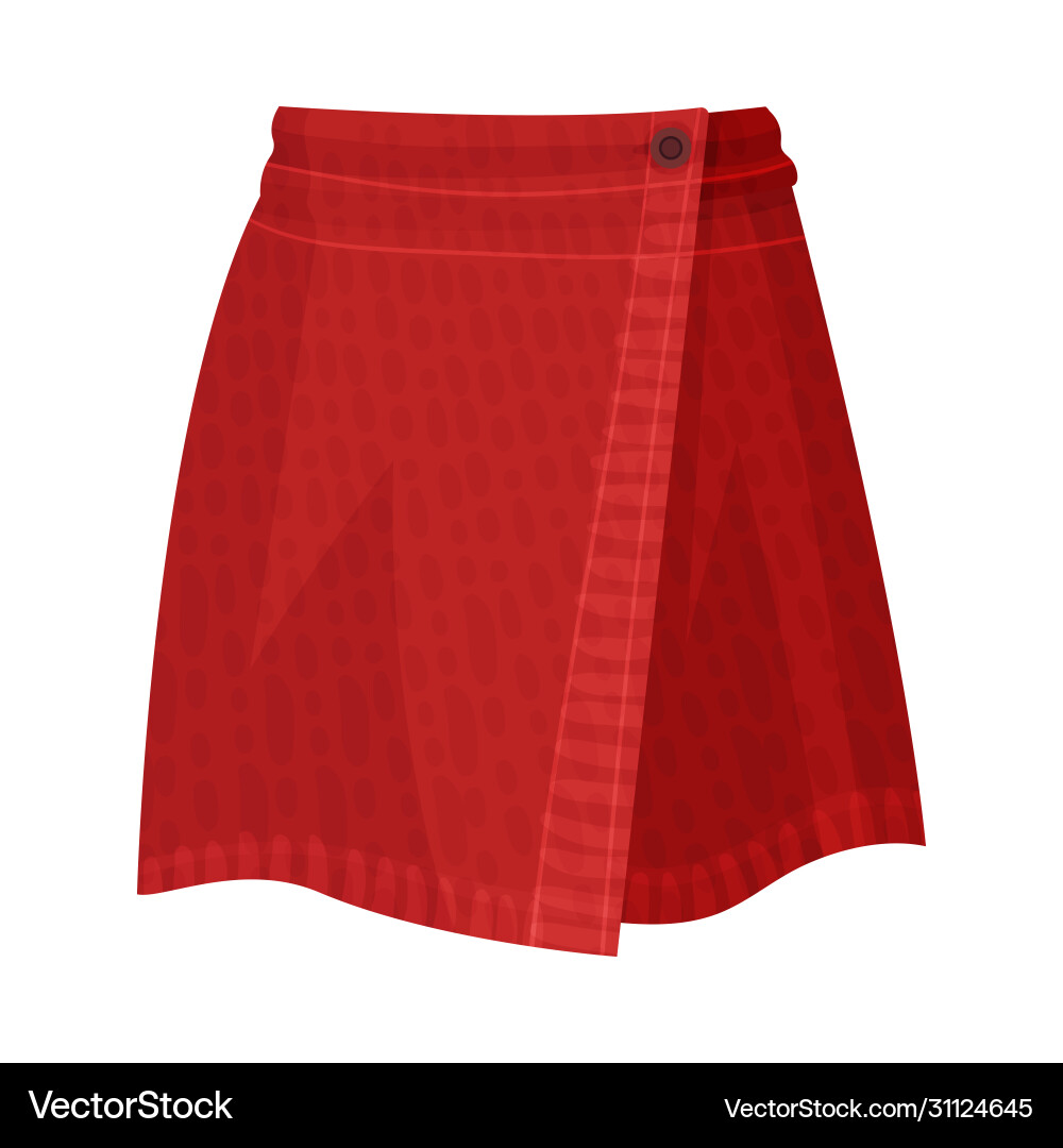 wrap skirt red