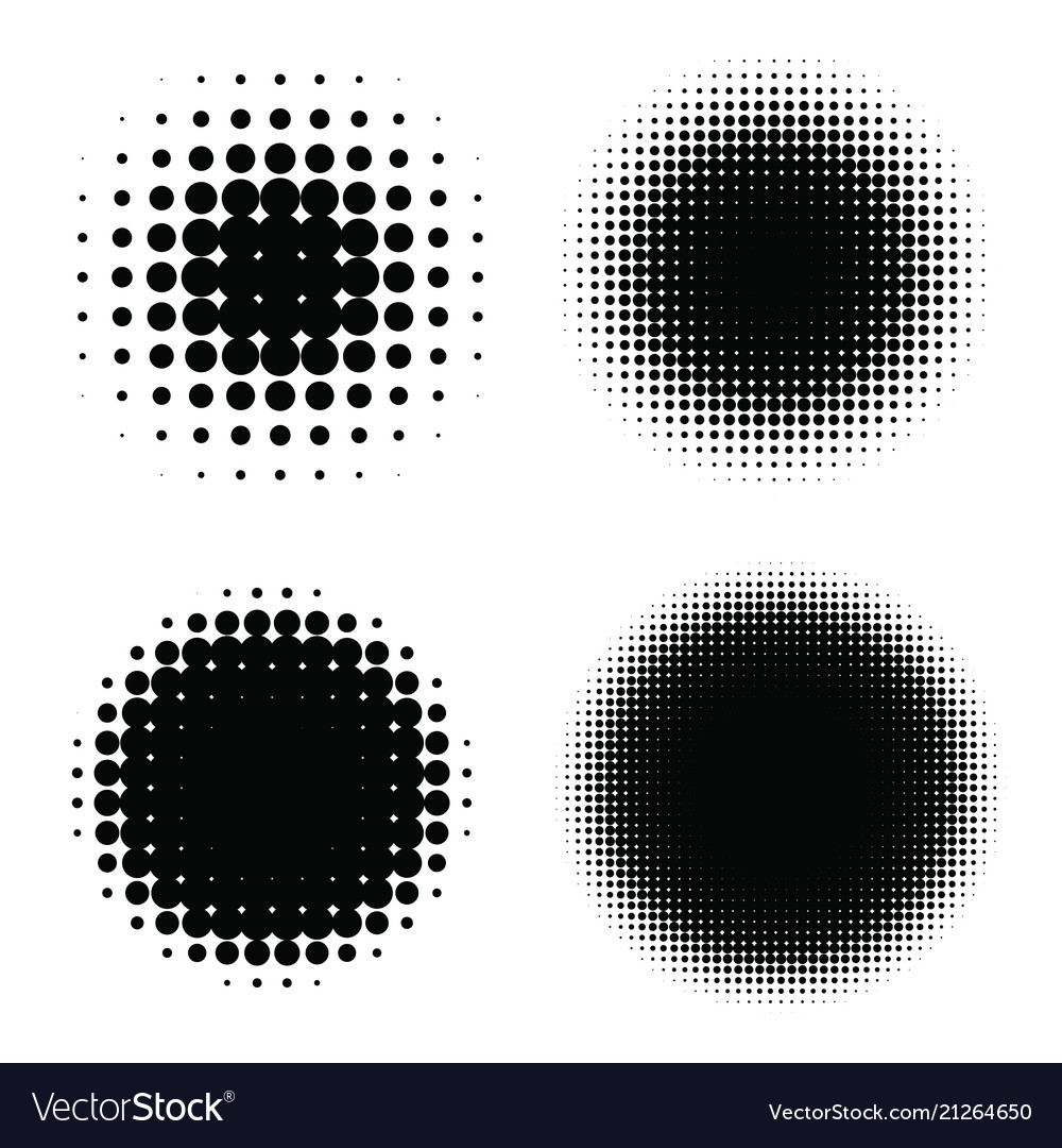 Abstract halftone backgrounds set