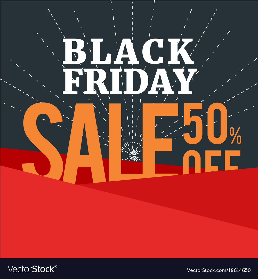 Black Friday Poster With Dotted Star Royalty Free Vector