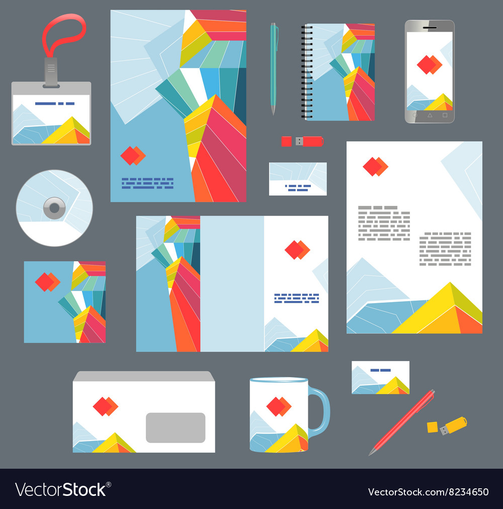 Corporate style business templates set of modern