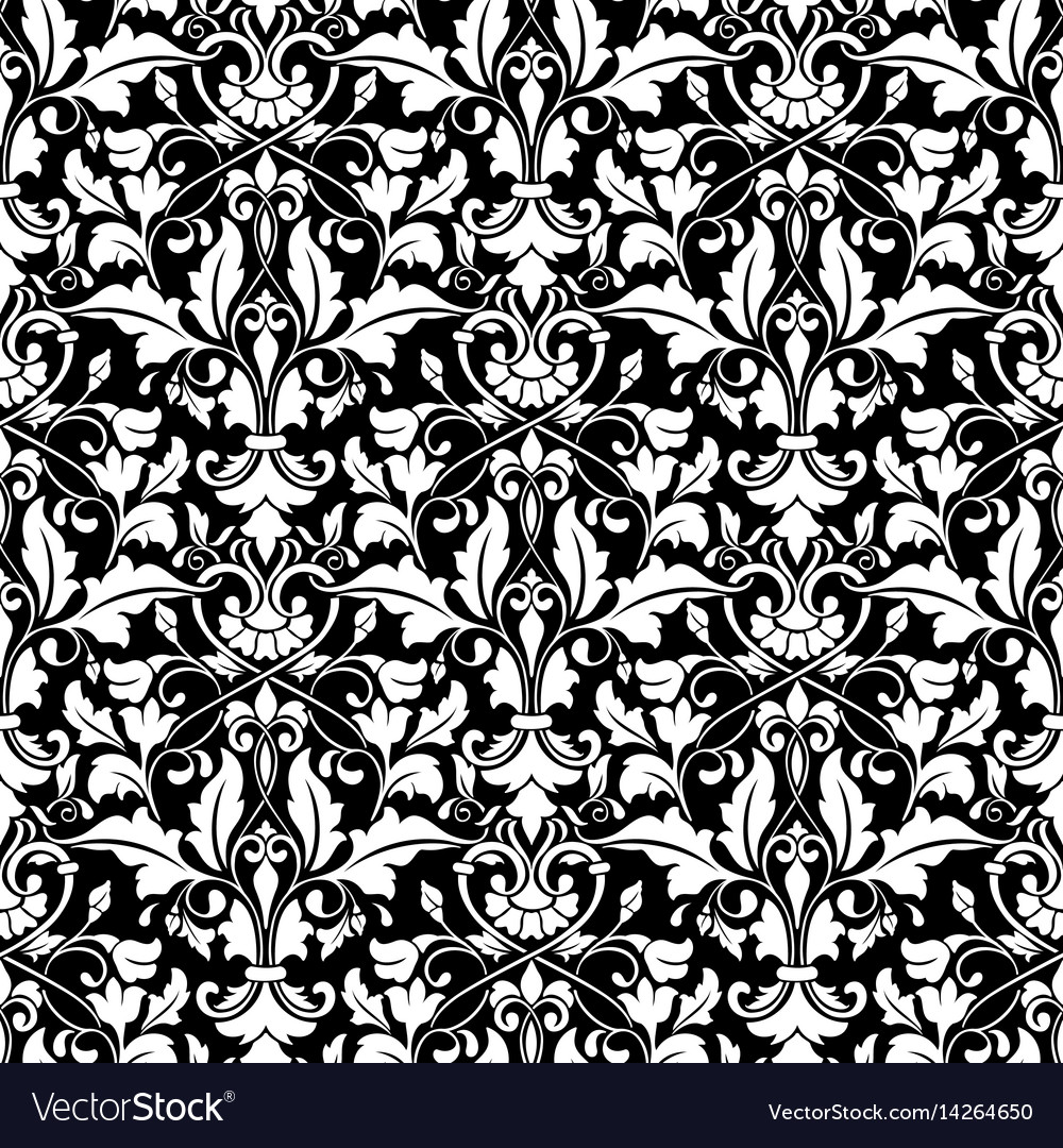 Damask seamless pattern background classical