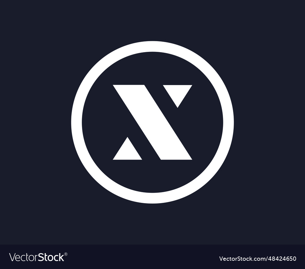Modernes X Circle Logo