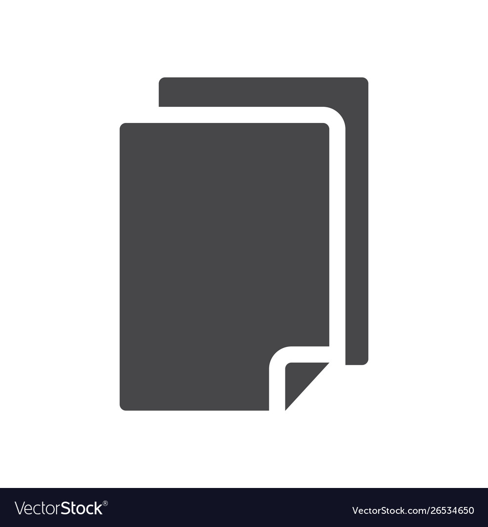 Paper icon simple sign for web site and mobile app vector image Paper icon simple sign for web site and mobile app