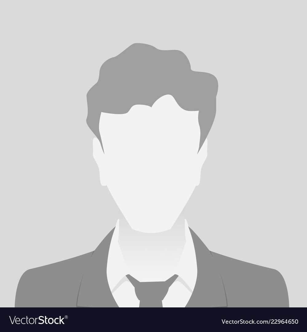 Person gray photo placeholder man Royalty Free Vector Image