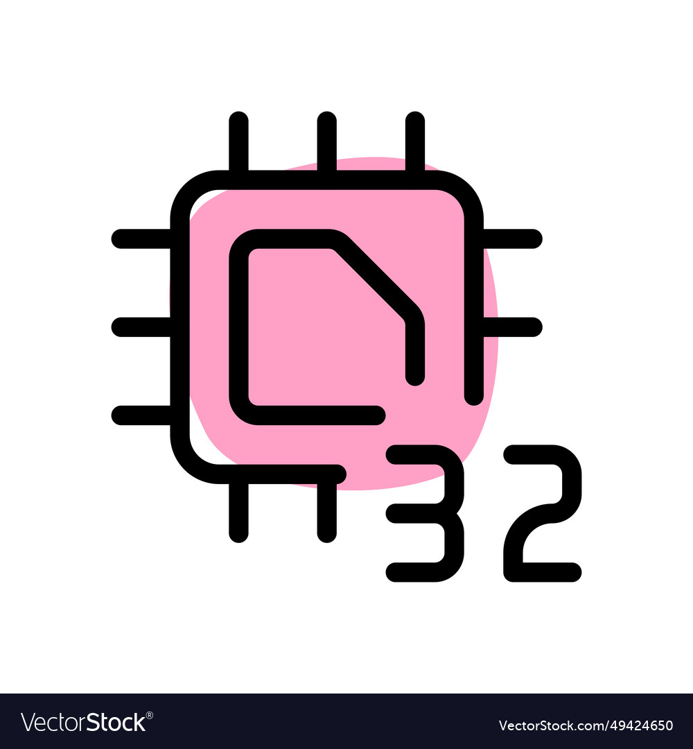 Processing unit with a 32-bit data capacity