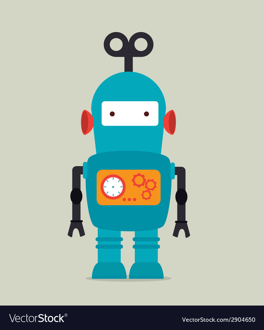 Robot design over beige background