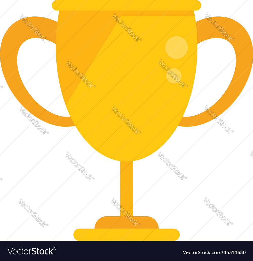 School cup icon flat test exam Royalty Free Vector Image