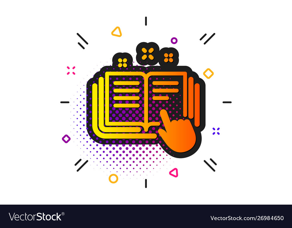 Technical documentation icon instruction sign