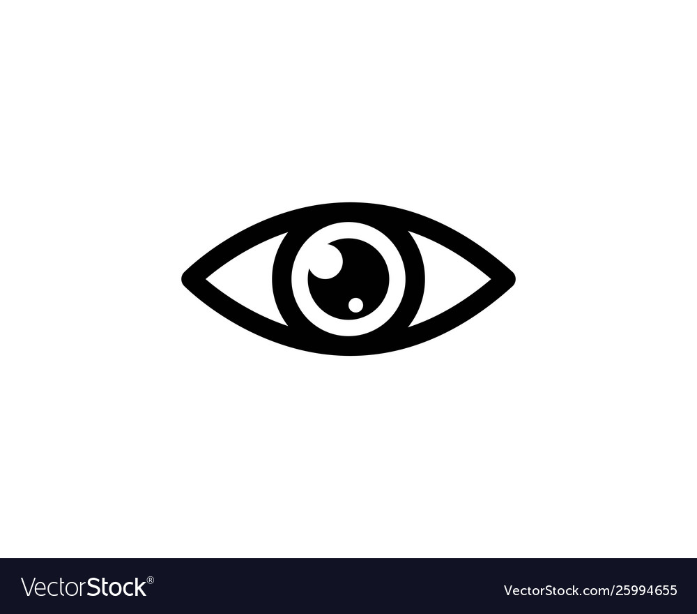 Eye icon logo template Royalty Free Vector Image