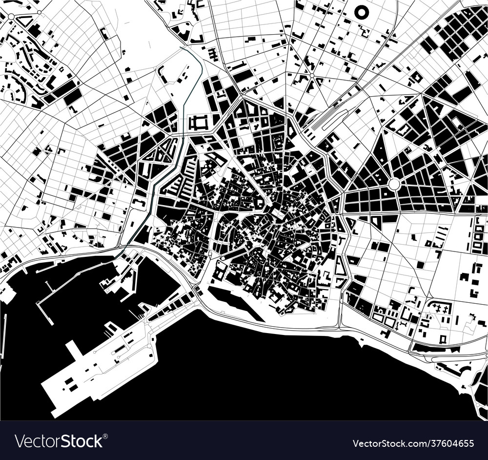 Map city palma spain