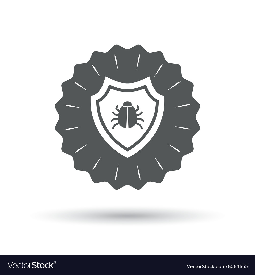 Shield sign icon virus protection symbol