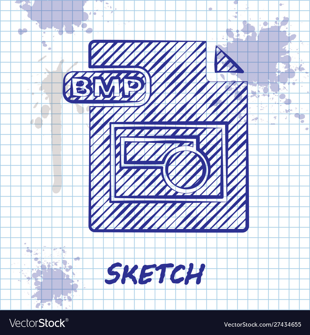 Sketch line bmp file document download button