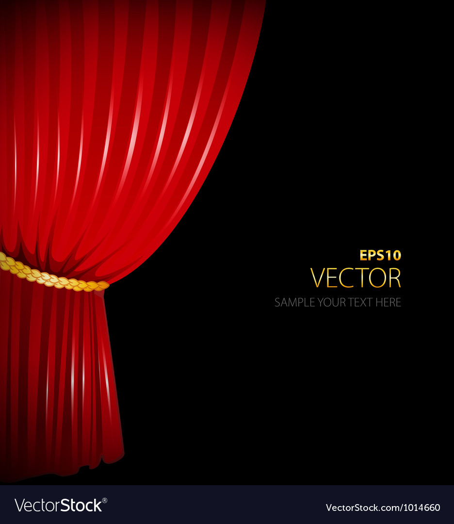 Curtain Royalty Free Vector Image - VectorStock