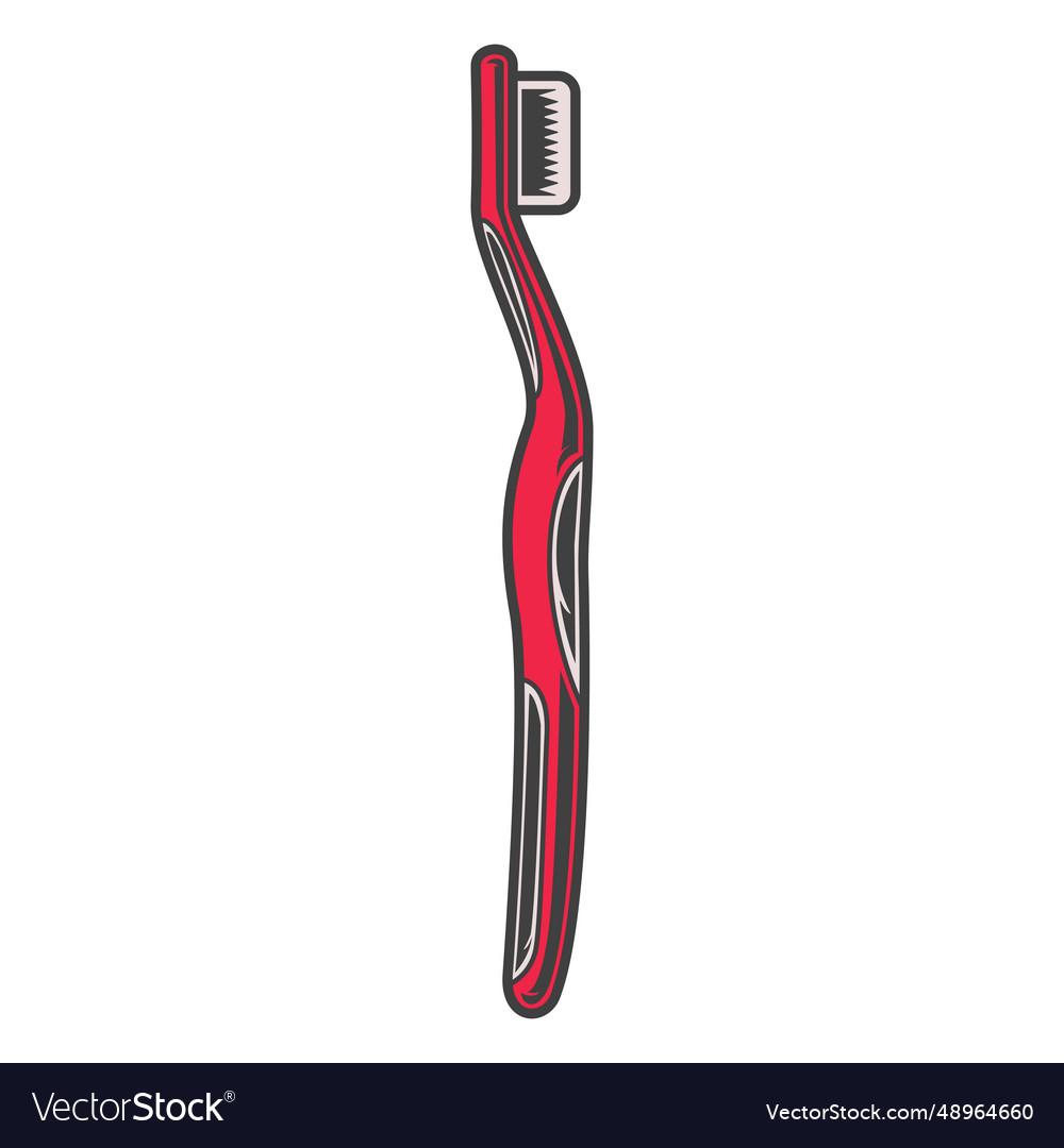 Red toothbrush