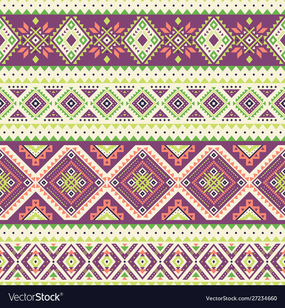 Tribal geometric seamless pattern