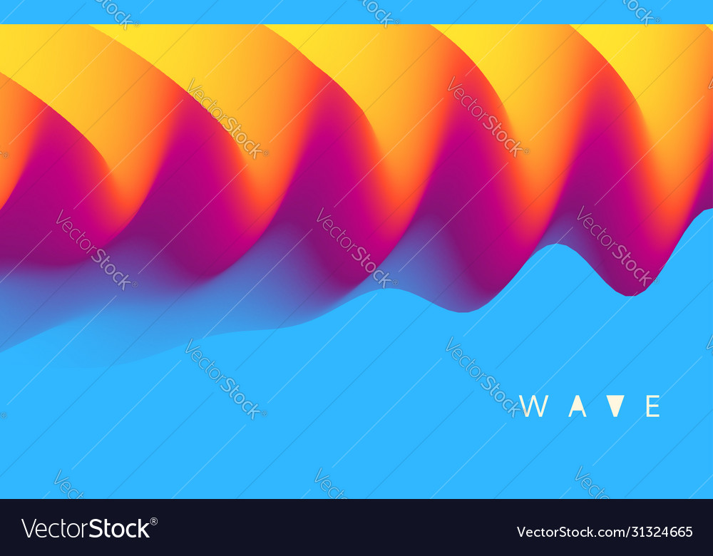 Abstrakt gewellter Hintergrund mit Schichten trendy vector image Abstrakt gewellter Hintergrund mit Schichten trendy