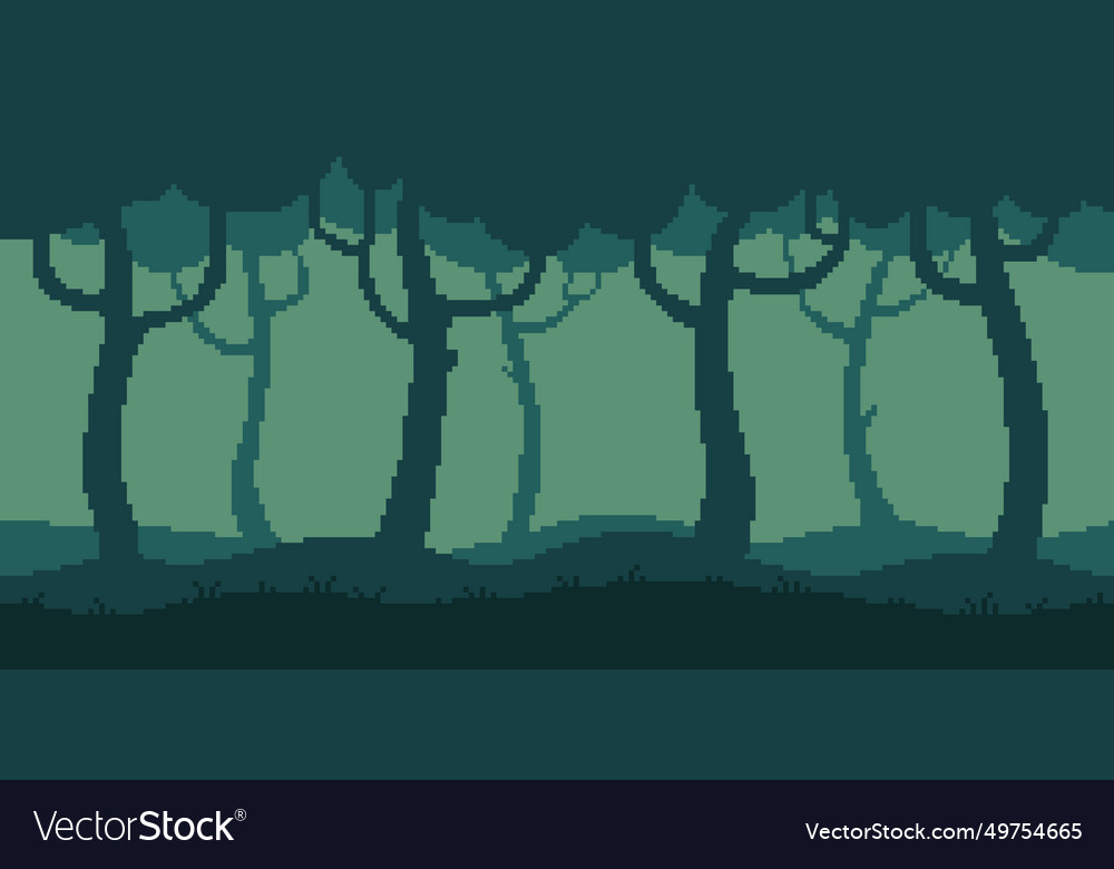 Dark forest Royalty Free Vector Image - VectorStock