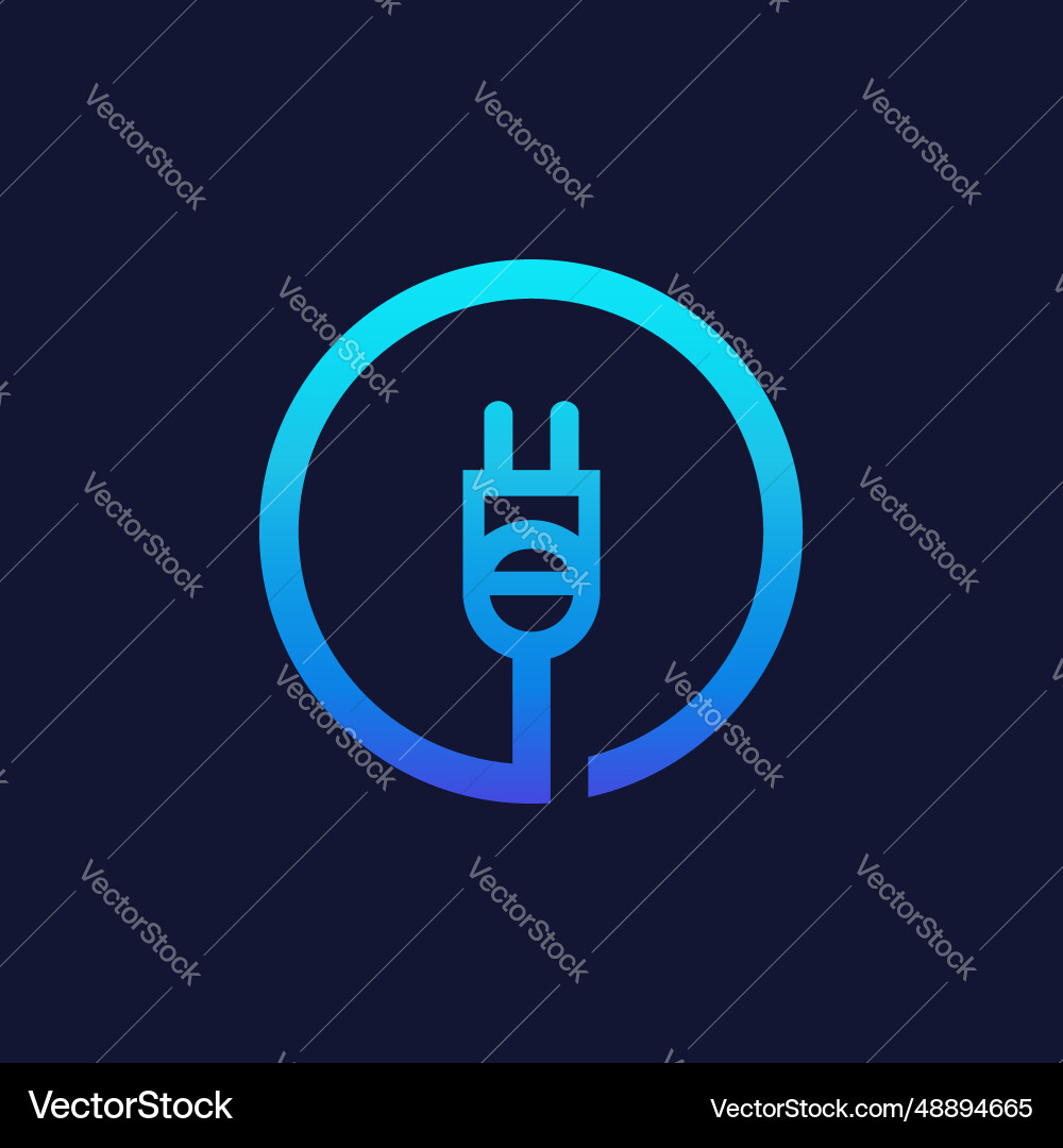 Electric plug Royalty Free Vector Image - VectorStock