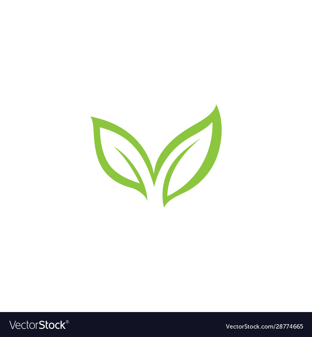 Green leaf ecology nature element Royalty Free Vector Image