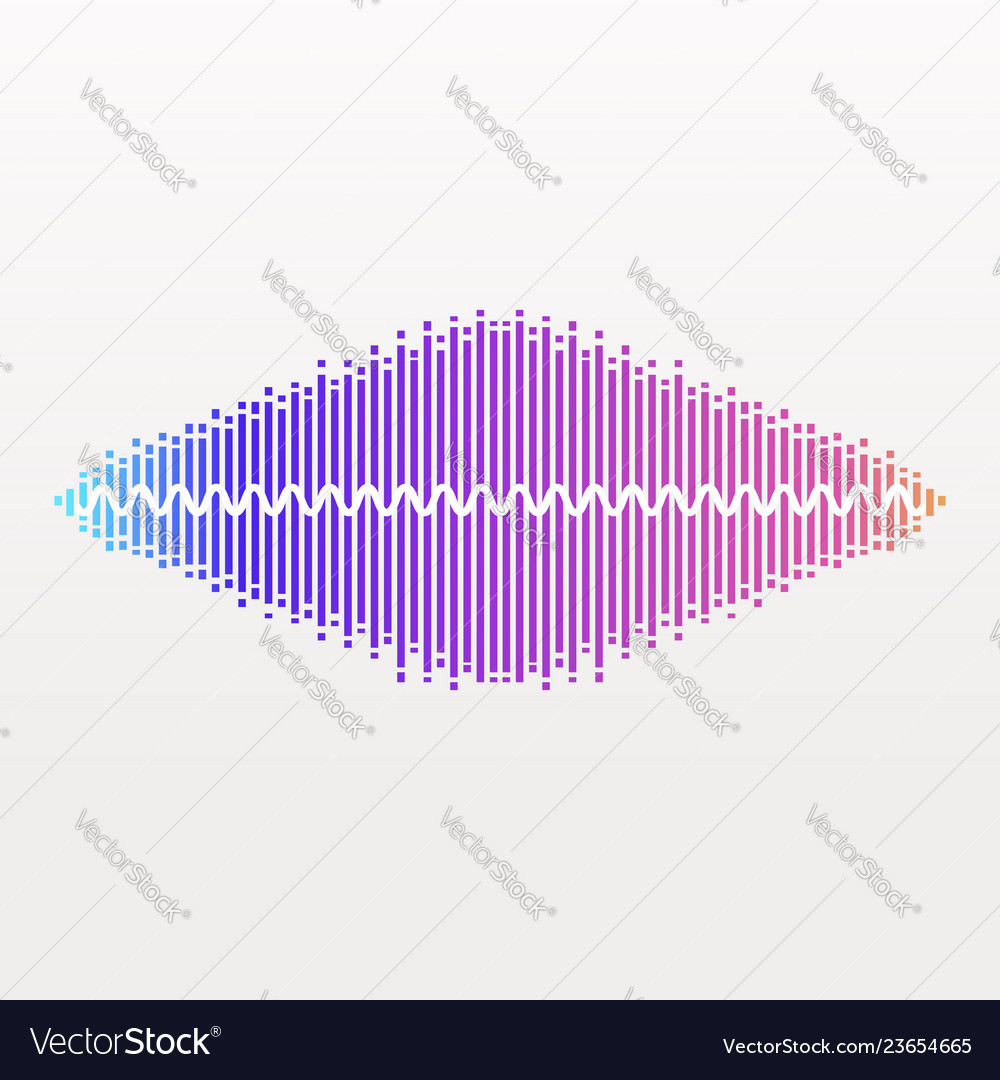 Pulse music player audio wave logo equalizer